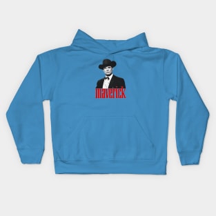 Maverick - James Garner - 50s/60s Tv Western Kids Hoodie